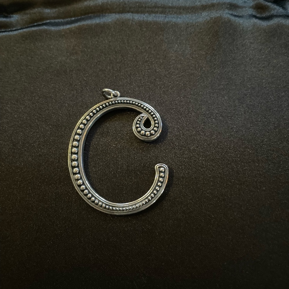 James Avery C Initial Pendant